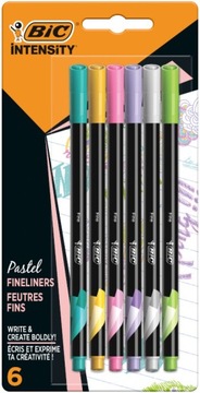 BIC cienkopisy pastelowe kolory Intensity Fine 6 szt.