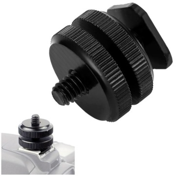 Алюминиевый адаптер «холодный башмак» 1/4 дюйма для зеркальных и беззеркальных фотоаппаратов