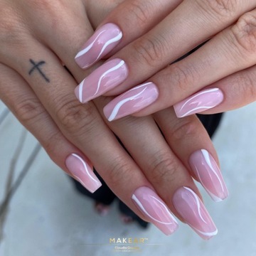 Makear PA01 ProArt White Пигментированный белый гель для декора в тубе, 10мл