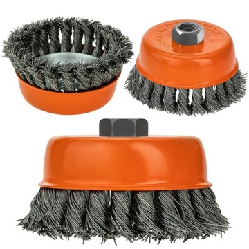 Щетка из плетеной проволоки 4″ M14