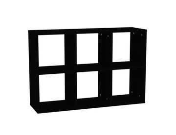 REGAŁ OTWARTY 2x3 KALAX KOSTKA IKEA CZARNY