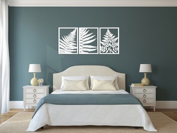 3D PANELE AŻUROWE, PAPROCIE, DEKORACJA ŚCIENNA