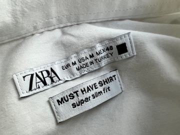 Koszula ZARA super slim 40 / 2845n