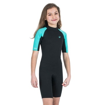 OLIAN PIANKA NEOPRENOWA DLA DZIECI PLAŻA BASEN karaibska zieleń 141-150cm