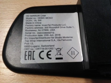 Автомобильное зеркало с зеркальной камерой Hd