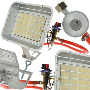 PROMIENNIK GAZOWY NA BUTLĘ SŁONECZKO 4,6 kW PIEZO