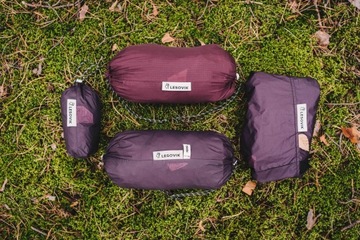 Тент-гамак Lesovik Heksa, бордовый рон