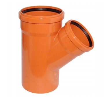 TRÓJNIK KANALIZACYJNY PVC 315/315/45 PCV