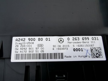 MERCEDES B CLASS 246 СЧЕТЧИК ЧАСОВ 11-18 лет