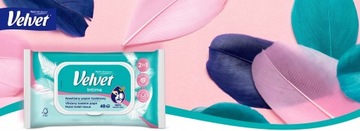 Туалетная бумага VELVET INTIMA 48 увлажненная