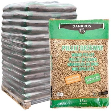 Pellet pelet drzewny 15kg 70szt CERTYFIKAT PALETA