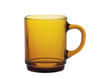 Szklanka z uchem VERSAILLES AMBER Duralex 0,26L pomarańczowy 6szt ø72x89mm