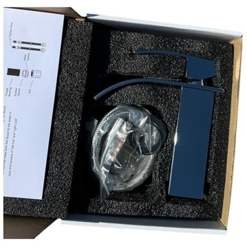 BATERIA UMYWALKOWA CUBIC LOFT - KASKADA WODOSPAD WYSOKA CHROM KVADRATO