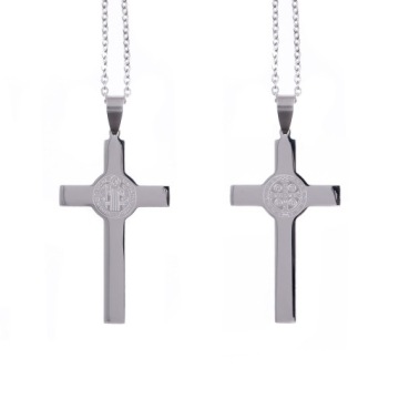 Колье-цепочка CROSS + КРЕСТ для МУЖЧИН Saint. Бенедикт