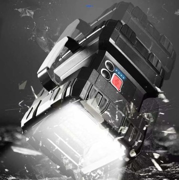 WIELOFUNKCYJNA LATARKA LED SZPERACZ POWERBANK LED