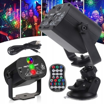 ŚWIATŁA SCENICZNA LAMPA PROJEKTOR LED RGB DISCO