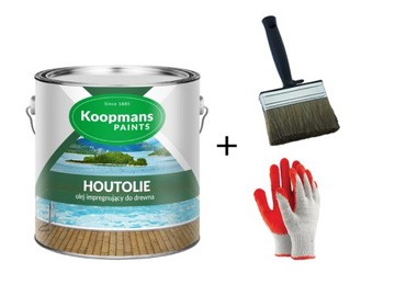Olej KOOPMANS HOUTOLIE 103 CEDR AZJATYCKI 5L + PĘDZEL + RĘKAIWCZKI