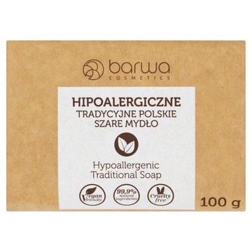 BARWA Hipoalergiczne Tradycyjne Szare Mydło 100g