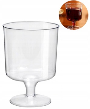 KIELISZKI DO WINA pucharki na deser 200ml 10szt