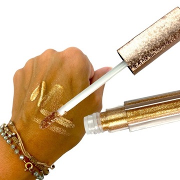 Жидкие тени для век GLITTER Shimmer кремового оттенка