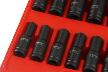 NASADKI UDAROWE 1/2'' ZESTAW NASADEK 10-32MM 16ELE