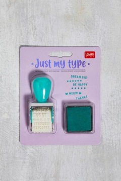 JUST MY TYPE OBROTOWY STEMPEL PIECZĄTKA