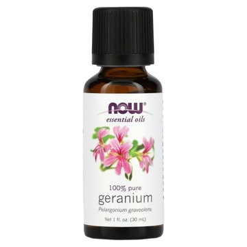 NOW Foods, Olejki Eteryczne, Geranium, 1 uncja fl (30 ml)