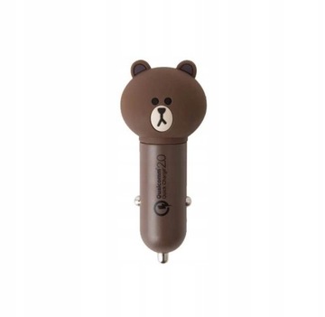Line friends Ładowarka samochodowa-Brown