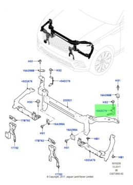 НОВЫЙ левый кронштейн Держатель воздушного фильтра VELAR 17-