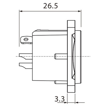 РАЗЪЕМ XLR МОНТАЖНОЕ РАЗЪЕМ ROXTONE RX3MD-NT