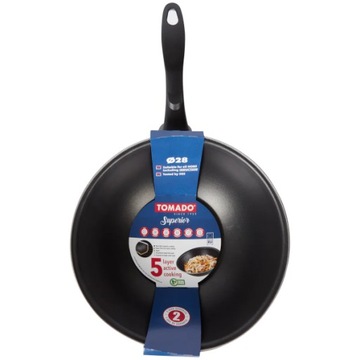 PATELNIA WOK 28CM NIEPRZYWIERAJĄCA TOMADO