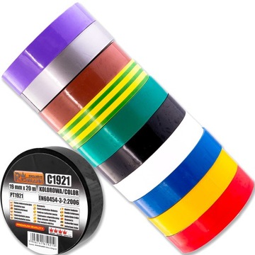 RICHMANN TAŚMA IZOLACYJNA 19MM 20M KOLOROWA 1 SZT.