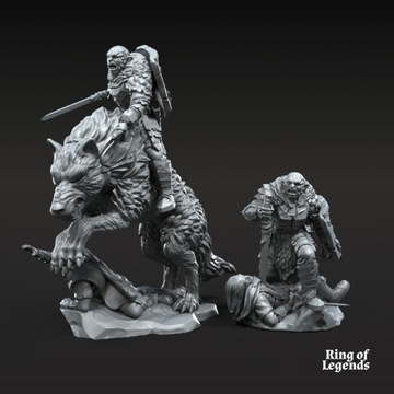 Korvog, Orc Lord Commander ft and mtd - 3dmonkeypl