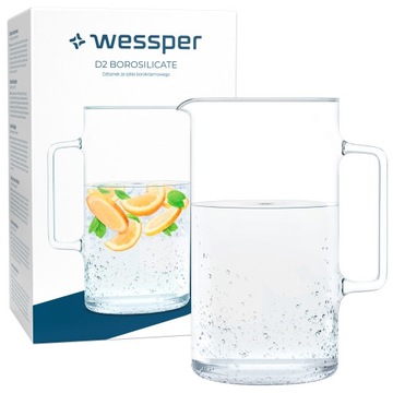 Szklany dzbanek na napoje Wessper D2 Borosilicate 3,3l karafka do lemoniady