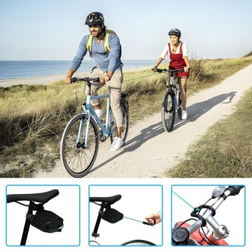 ВЕЛОСИПЕДНЫЙ БУКСИРОВКА САМОВМАТИВАЮЩИЙСЯ ТРОС ДЛЯ ДЕТСКОГО ВЕЛОСИПЕДА 2,5м