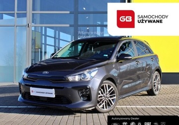 Kia Rio IV Hatchback 5d 1.4 DOHC 100KM 2018 Kia Rio 1.4 DOHC CVVT M6 GT Line SalonPL FV23 SerwisASO Kamera cofania 1.4