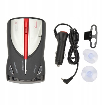 WYKRYWACZ RADARÓW DETEKTOR PRĘDKOŚCI SAMOCHODU 16-PASMOWY ALARM GŁOSOWY