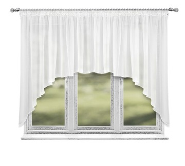 FIRANA GOTOWA WOAL 300x150 BIAŁA ŁUK LAMÓWKA