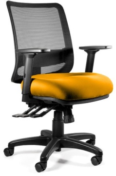 FOTEL ERGONOMICZNY KRZESŁO SAGA PLUS M - HONEY