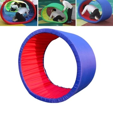 Krąg do pełzania, sprzęt do treningu sensorycznego, rekwizyty do gier, interaktywny niebieski