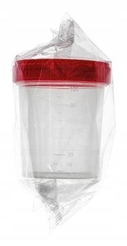 Pojemnik kubek na mocz jałowy 100 ml - 1 sztuka