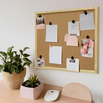 Tablica korkowa 50x40 cm.40x50, super jakość ! GRATIS Pinezki