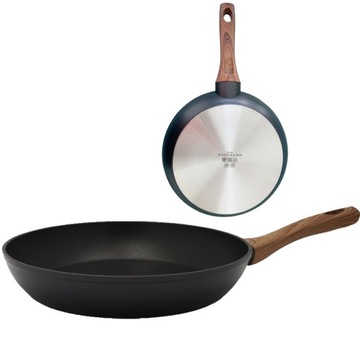 PATELNIA TRADYCYJNA POWŁOKA NIEPRZYWIERAJĄCA 24 cm INDUKCJA GAZ