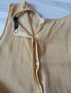 Lindex wizytowa bluzka letnia musztardowa 44