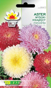 Aster wysoki Książęcy nasiona 1g MIESZANKA KOLORÓW