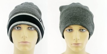 Мужской зимний комплект Шапка утепленная Перчатки Блок Головной убор 54-59 Логотип