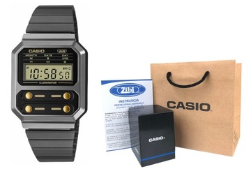 Zegarek męski CASIO A100WEGG-1A2EF hologram