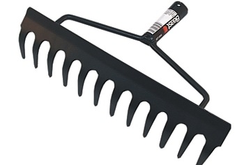 GRABIE OGRODOWE GRABKI METALOWE 12 ZĘBÓW 32 CM