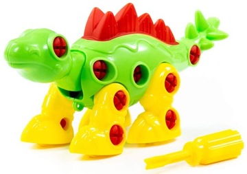 Polesie KLOCKI do rozkręcania dinozaur STEGOZAUR