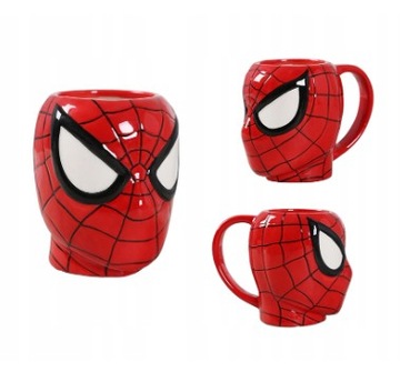 KUBEK SPIDER MAN / CERAMICZNY / RĘCZNIE MALOWANY